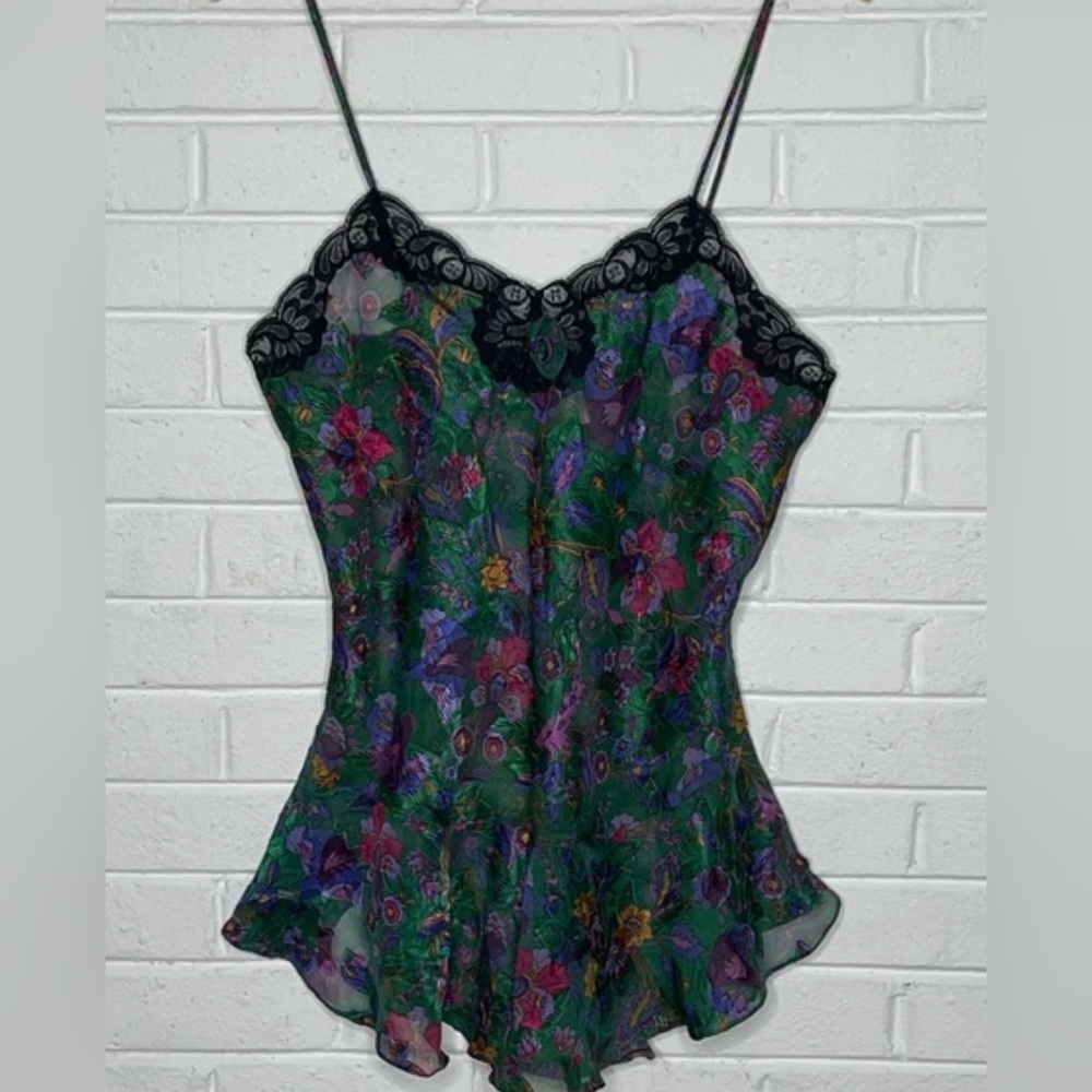 Vintage Victoria’s Secret Gold Label Floral Lace Slip, size P